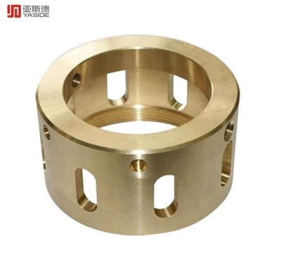 ส่วนประกอบกลึง CNC ทองแดงขนาดใหญ่
